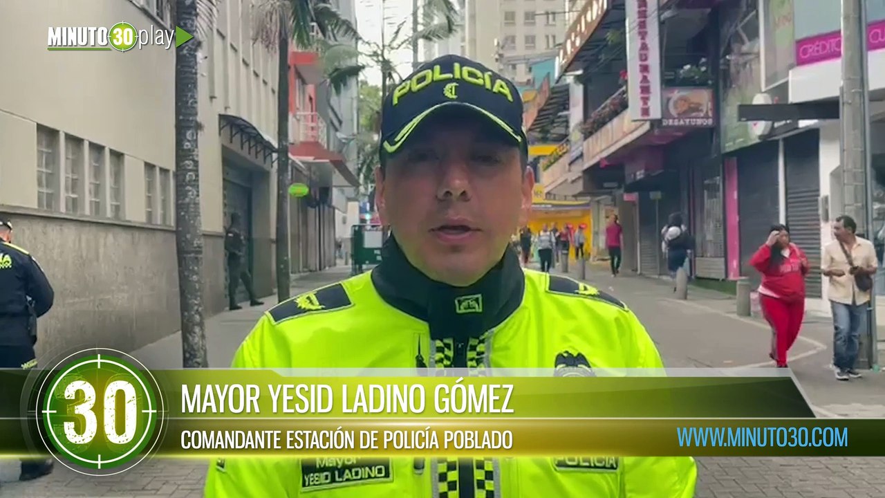 Policía intercepta a vehículo, dando captura a dos personas involucradas en delitos de hurto en El Poblado