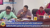 Representantes de partido realizaron solicitudes para el próximo proceso electoral