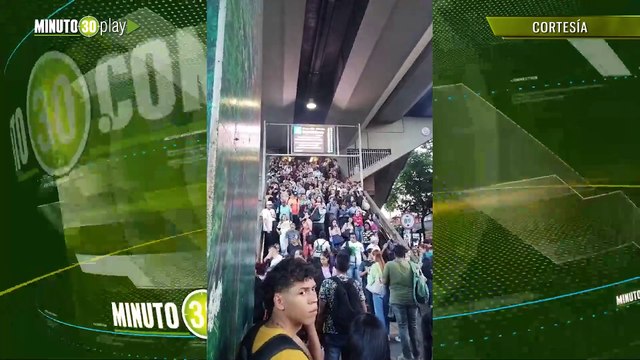 Estaciones del metro de Medellín a las 6 de la tarde