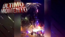 Miles de cohetes y fuegos artificiales siembran terror tras incendio de fábrica de pólvora en Rusia