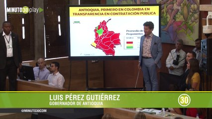 25-02-19 Antioquia ocupa el primer puesto en Colombia por transparencia en contratación pública