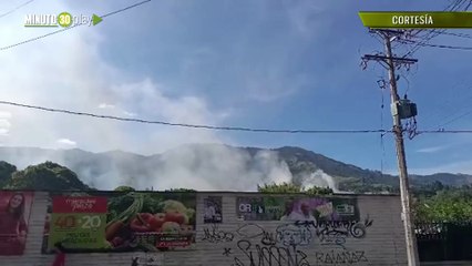 Incendio forestal en Copacabana