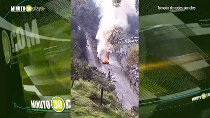 incendio vehicular Alto de palmas