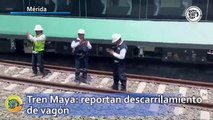 Tren Maya: reportan descarrilamiento de vagón