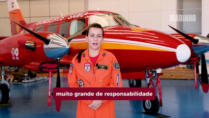 A primeira mulher a pilotar aeronave pública militar em SC