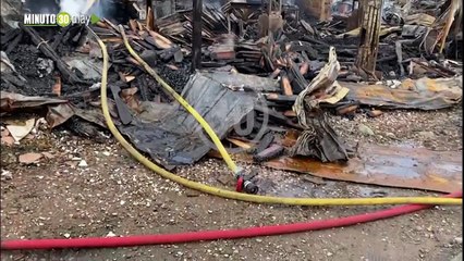 Es muy duro pero bendito sea Dios. dueño de una de las empresas que se quemó en Envigado