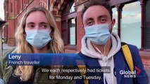 #Coronavirus: Los pasajeros se apresuran a salir de Londres antes del cierre del nivel 4.Passengers at London's international gate to Paris and Brussels rushed to secure tickets to leave the city on Sunday as several European countries placed new restrict