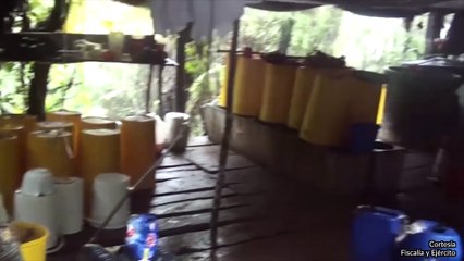 11-05-18 En las goteras de Bogota las autoridades hallaron un centro movil de produccion de cocaina