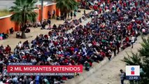 Migrantes de Honduras piden compasión y entrada a México