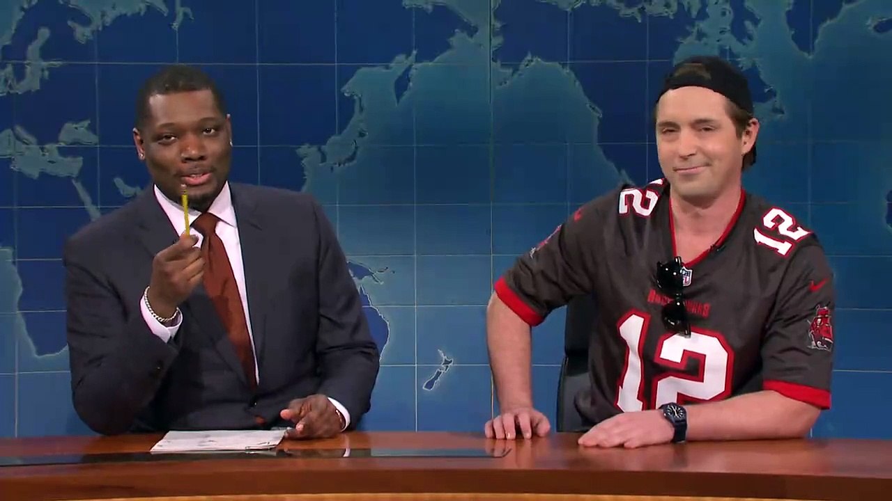 SNL Weekend Update Un borracho Tom Brady en el Super Bowl LV Vídeo