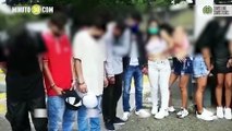 Tremendo foforro En el barrio Florencia cogieron a 30 personas de rumba casi todos jóvenes