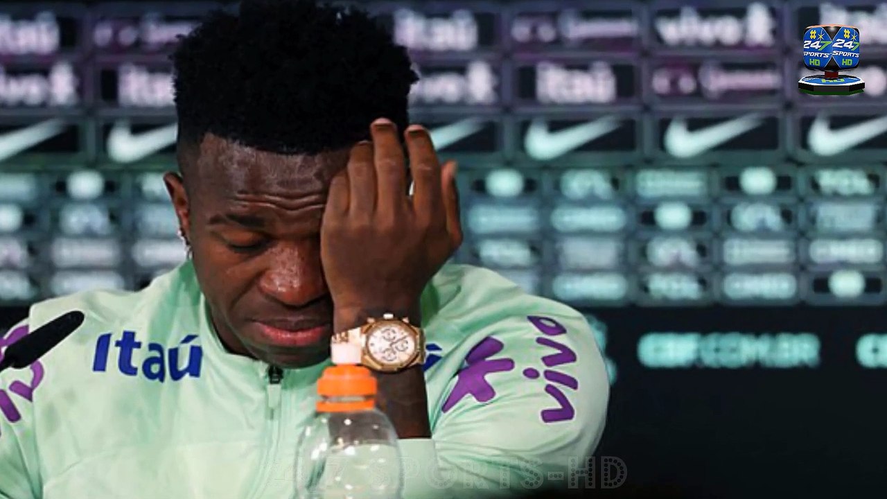 Vinicius Jr Breaks Down in Tears During a Press Conference when asked about Racism abuse in Spain