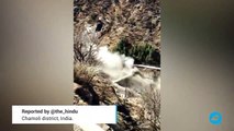 Catastrófica avalancha de agua y lodo en el distrito de Chamoli, en la India