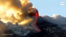 #OMG: Espectaculares imagenes de la erupcion del Monte Etna
