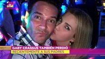 Gaby Crassus en el ultimo adios a su esposo