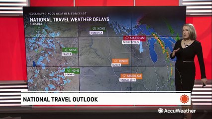 Snow and storms to cause widespread travel problems on Tuesday