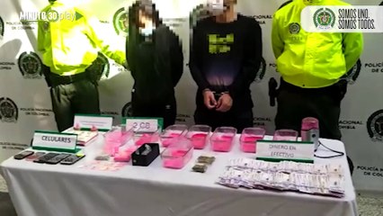 Video. ¡Qué montón de vicio! Cogieron a dos personas en Itagüí, con cientos de dosis de ‘tussi’ y éxtasis