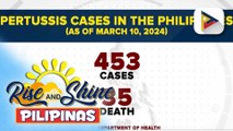 Kaso ng Pertussis sa unang sampung linggo, umabot na sa 453 ayon sa DOH; bilang ng mga namatay, nasa 35 na