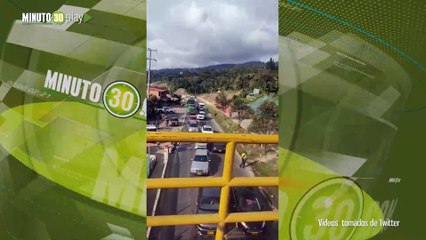 Vía Bogotá  Girardot está cerrada por manifestaciones
