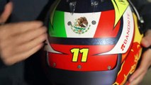 Checo Perez: ¡Presenta su primer casco con Red Bull Racing!