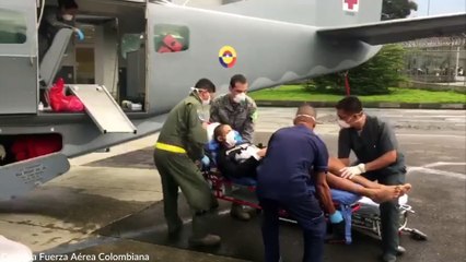 04-12-17 Fuerza Aerea traslado desde el Choco a dos pacientes en grave estado de salud