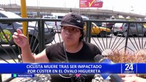 Miraflores: muere ciclista tras ser impactado por cúster en el óvalo Higuereta