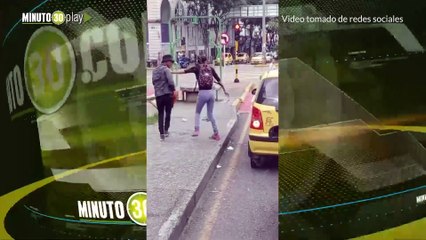 Vuelve y juega. limpiavidrios agrede con arma blanca a un conductor en Bucaramanga