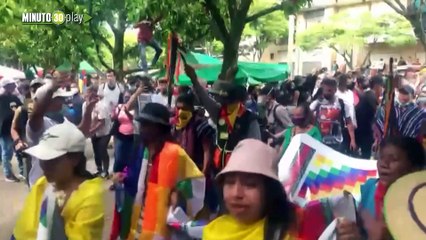 Minga indígena llegó al Parque de los Deseos