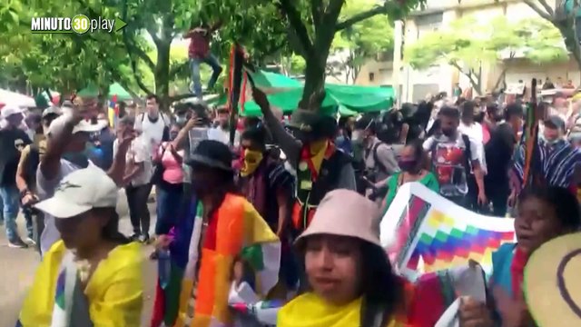 Minga indígena llegó al Parque de los Deseos