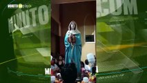 Virgen llorando causa conmoción