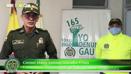 capturas de delincuentes en Chocó