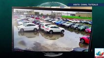 Lluvias arrasan con BMW y Mini Cooper nuevecitos en Metepec