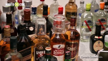 Aprehensión de licor adulterado y de contrabando