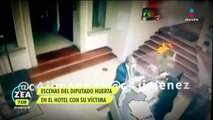 Difunden escenas del diputado Saúl Huerta en el hotel donde abusó de un menor