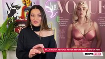 Billie Eilish en lencería para la portada de Vogue.