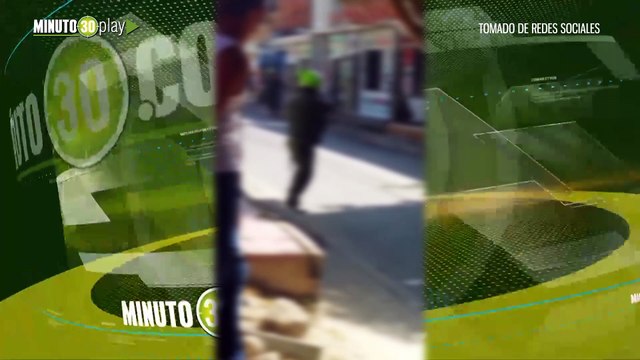 Momento de tensión Policías dispararon contra un hombre que amenazó con detonar una granada censurar todo pero visible sacado de redes sociales