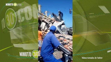 Colapsó parte de la estructura de antiguo Cinema en Barranquilla