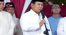 Pidato Prabowo Subianto Usai Dinyatakan Menang Hasil Pilpres 2024