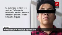 83 años de prisión a sujeto que asesinó a golpes a niña de cuatro años en Atizapán