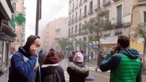 Una fuerte explosión en la calle Toledo de #Madrid destruye tres pisos de un edificio