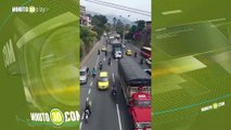 Así avanza el paro de camioneros en Medellín, sin contratiempos, pero con algunos trancones