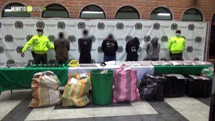 siete capturas y la incautación de 242 kilogramos de marihuana