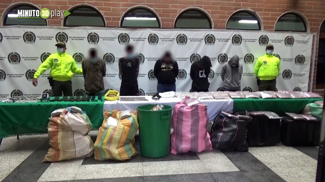 siete capturas y la incautación de 242 kilogramos de marihuana