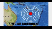 ALERTA DE TSUNAMI  tras sismo de 7.7 grados en el Pacifico Sur