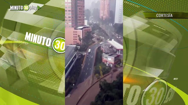 Fuertes lluvias en el Valle de Aburrá ¡Hasta con granizo!