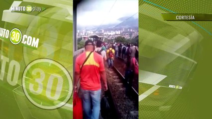 Así se vivió la falla técnica, que obligó a evacuar un tren del metro en pleno viaducto