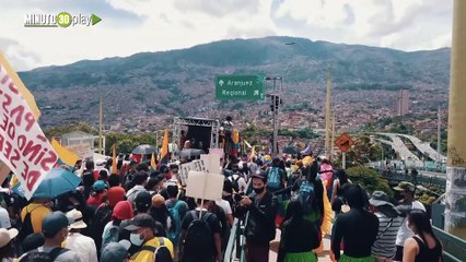 Totalmente pacífica Así transcurrieron las manifestaciones de la mañana en Medellín