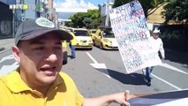 Estas son las vías bloqueadas en Medellín por la manifestación de los taxistas