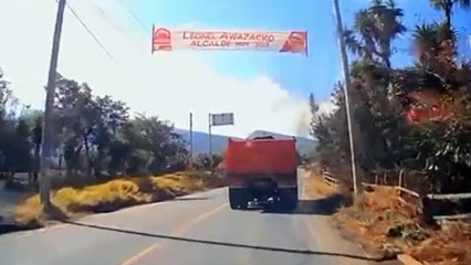 En video quedo registrado el momento del accidente