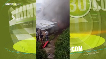 Incendio barrio La isla comuna 2